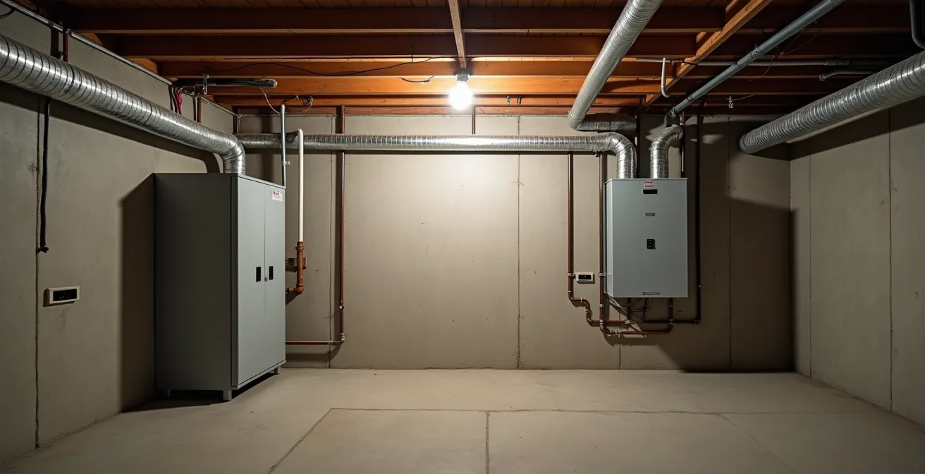 Installation d'un circuit dédié pour aspirateur central dans un sous-sol