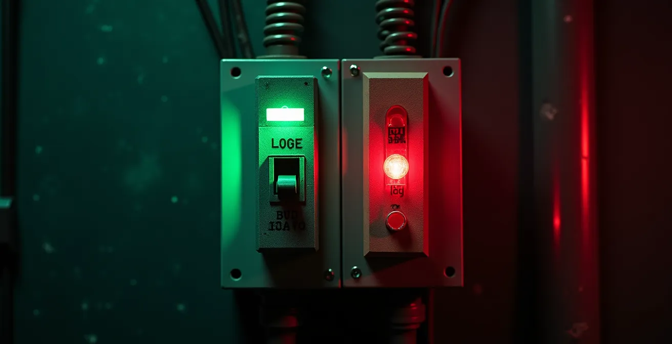 Schéma de sécurité montrant le danger du retour de courant avec une génératrice mal branchée