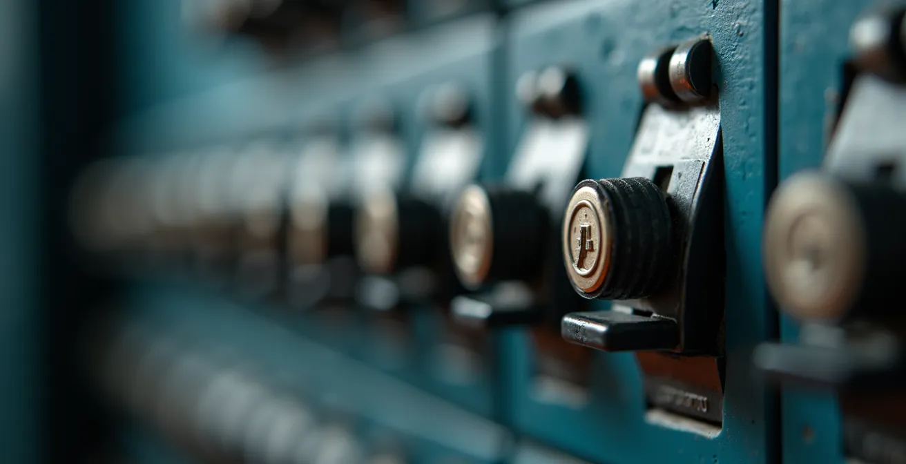 Panneau électrique saturé avec disjoncteurs tandem indiquant une capacité insuffisante